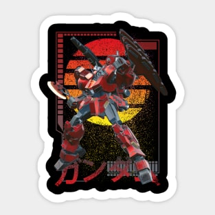 Exia Red Armored Sticker